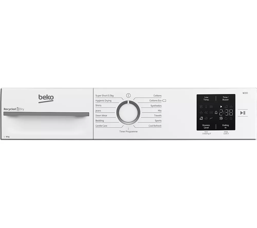 BEKO Pro BM3T3822W 8 kg Heat Pump Tumble Dryer - White