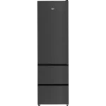 BEKO Pro HarvestFresh GNE4603VPZ 70/30 Fridge Freezer - Black Steel