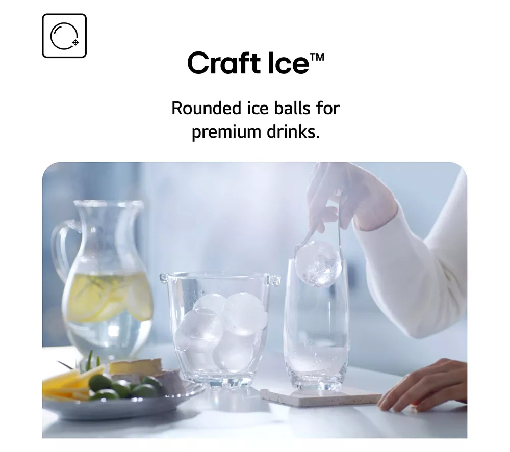 LG InstaView GSXE90EVDD American-Style Smart Fridge Freezer - Essence Black Steel