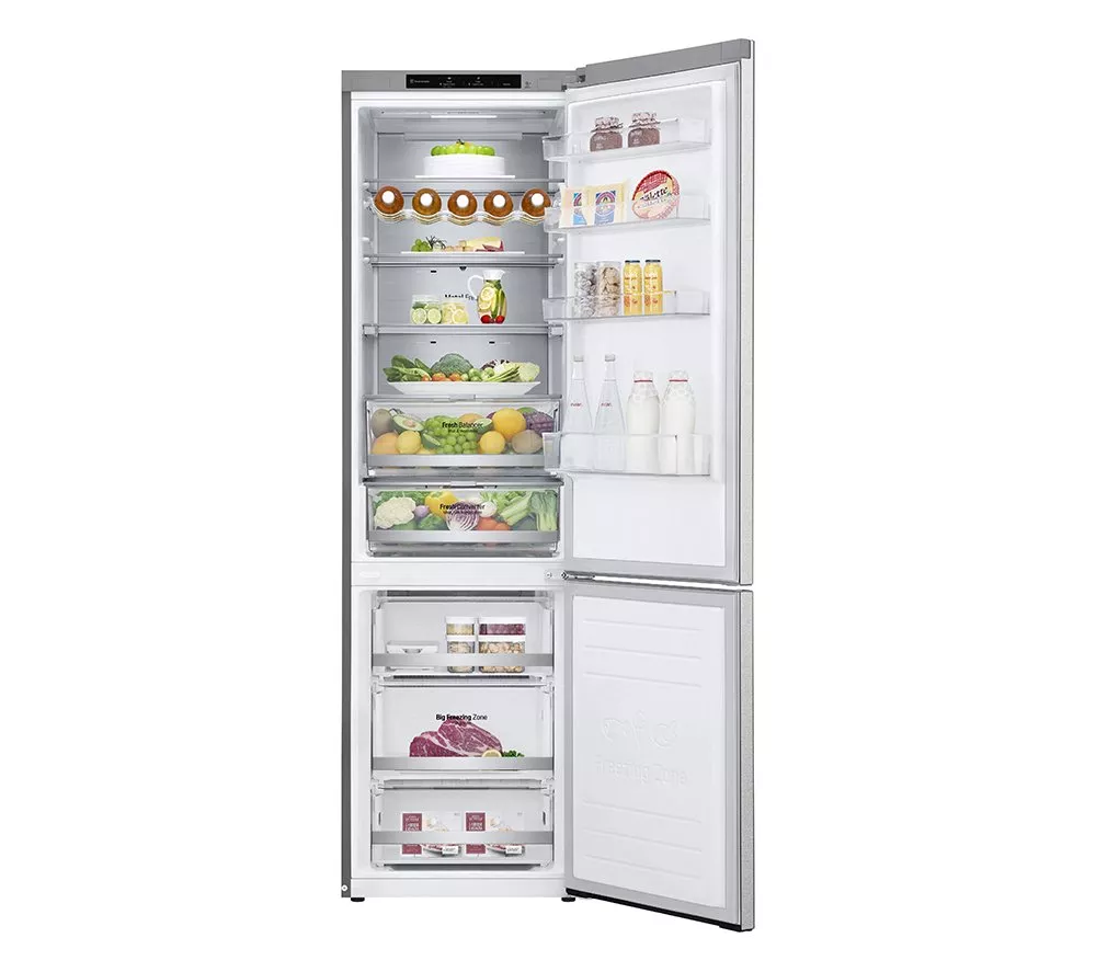 LG NatureFRESH GBB92MBB3P 70/30 Fridge Freezer - Metal Sorbet