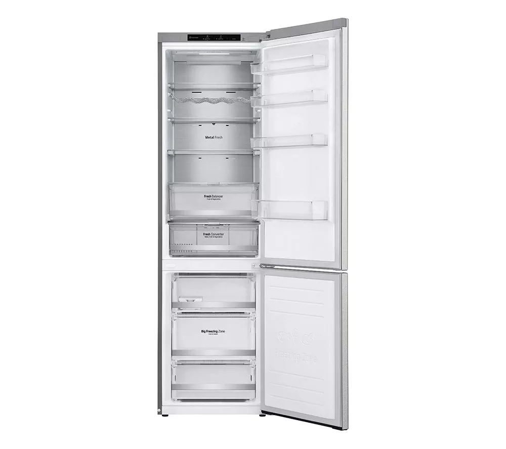 LG NatureFRESH GBB92MBB3P 70/30 Fridge Freezer - Metal Sorbet