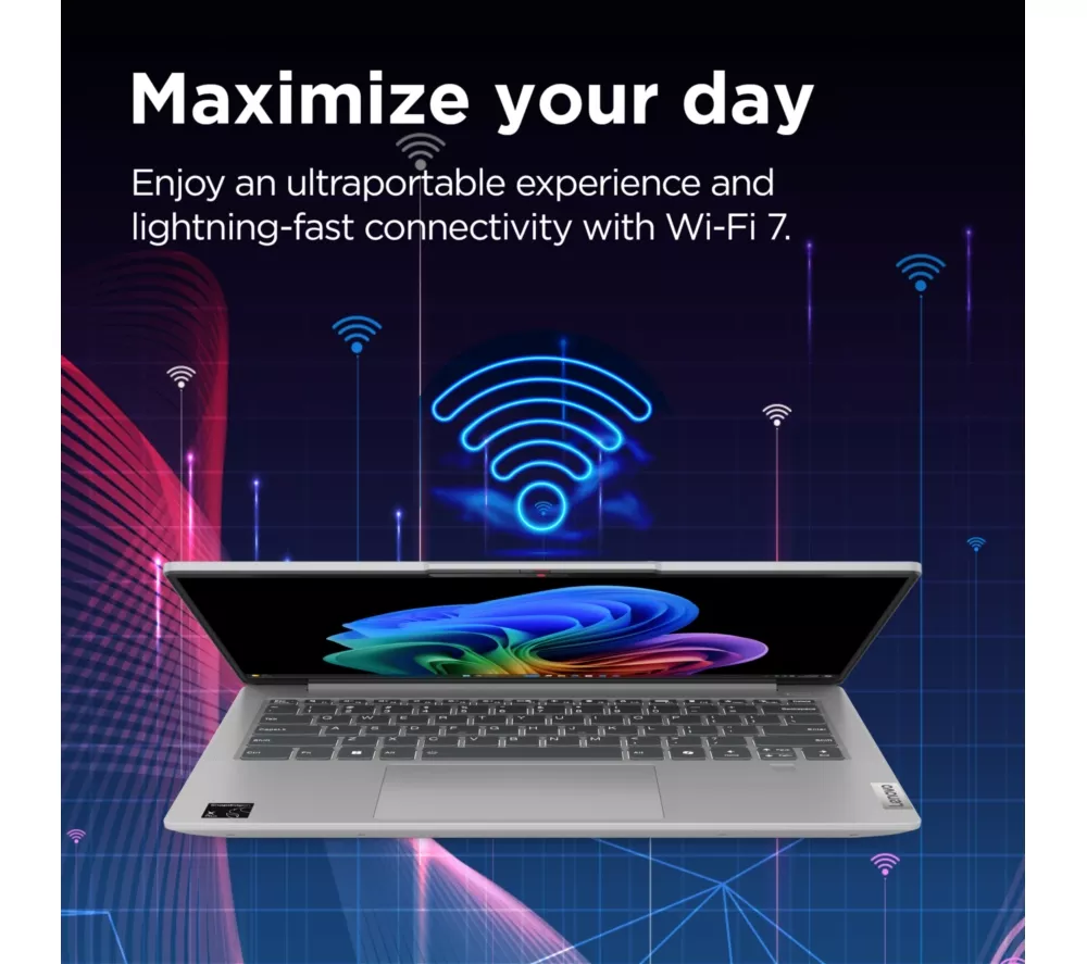 LENOVO IdeaPad Slim 5 14" Laptop, Copilot+ PC - Snapdragon X Plus, 512 GB SSD, Abyss Blue