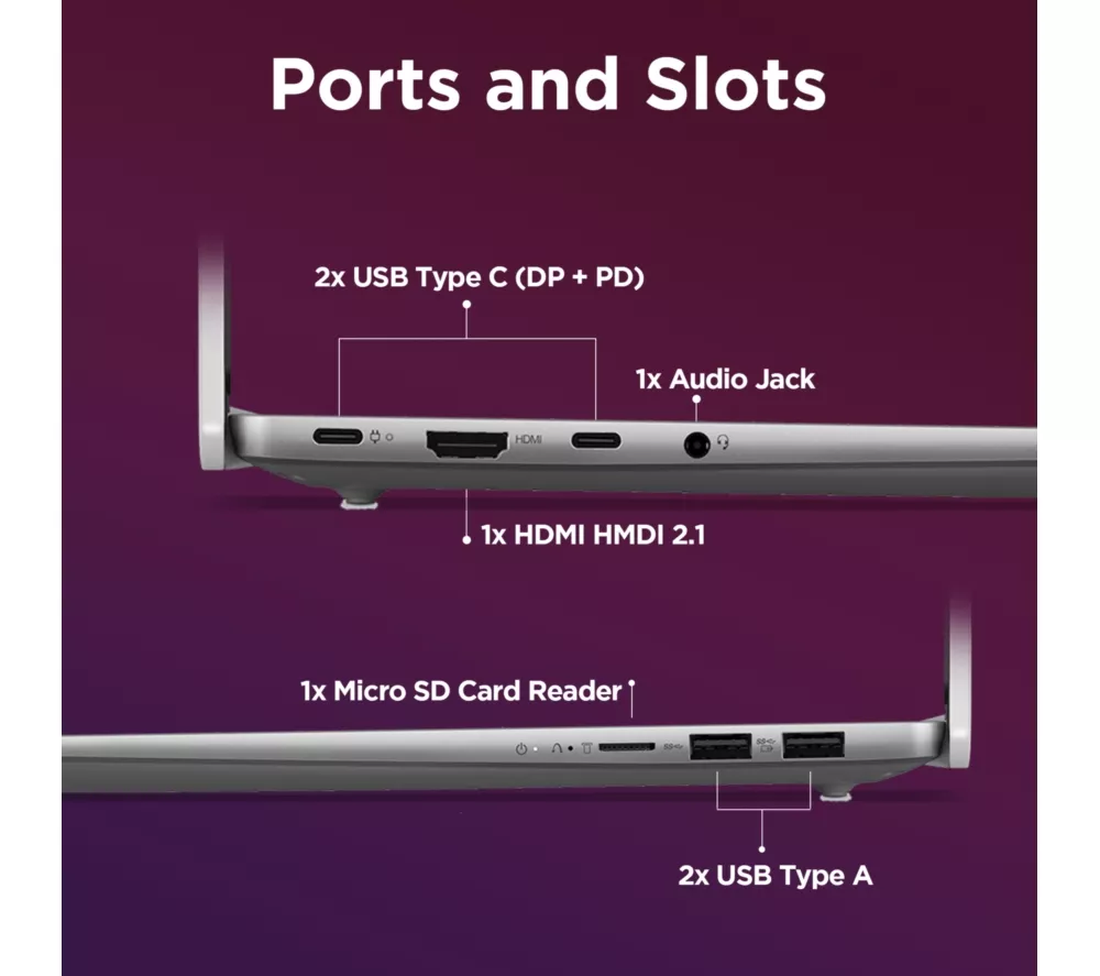 LENOVO IdeaPad Slim 5 14" Laptop, Copilot+ PC - Snapdragon X Plus, 512 GB SSD, Abyss Blue