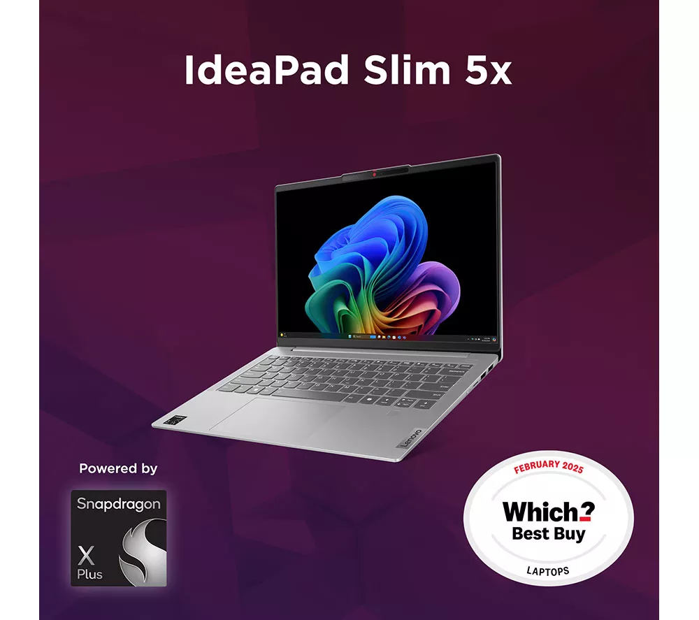 LENOVO IdeaPad Slim 5 14" Laptop, Copilot+ PC - Snapdragon X Plus, 512 GB SSD, Abyss Blue