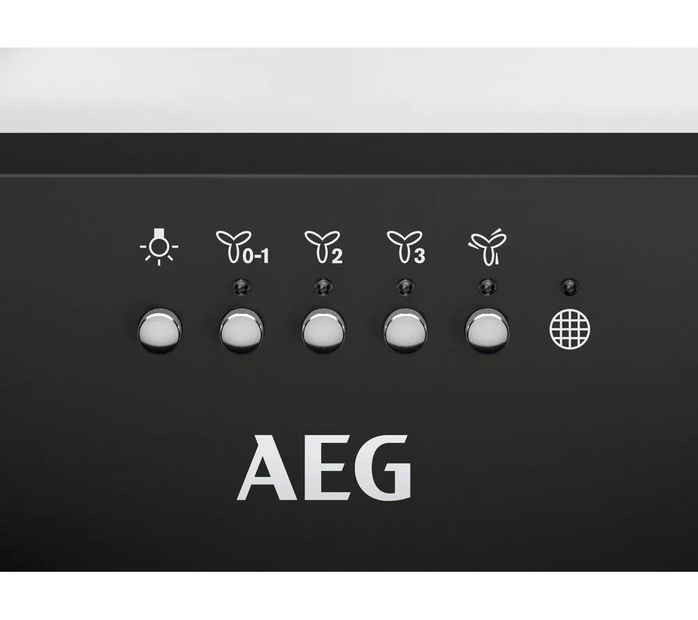 AEG DGE5661HB Canopy Cooker Hood - Matt Black - Image 2