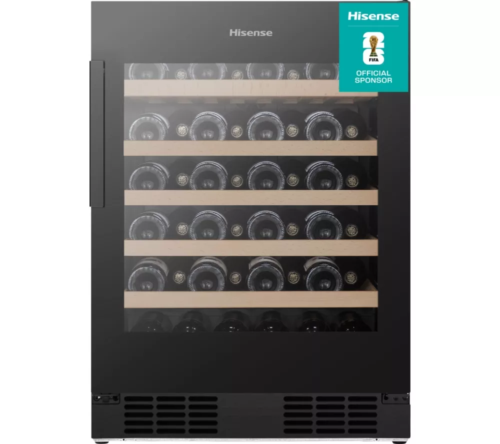 HISENSE RW3N132GSLF Wine Cooler - Black