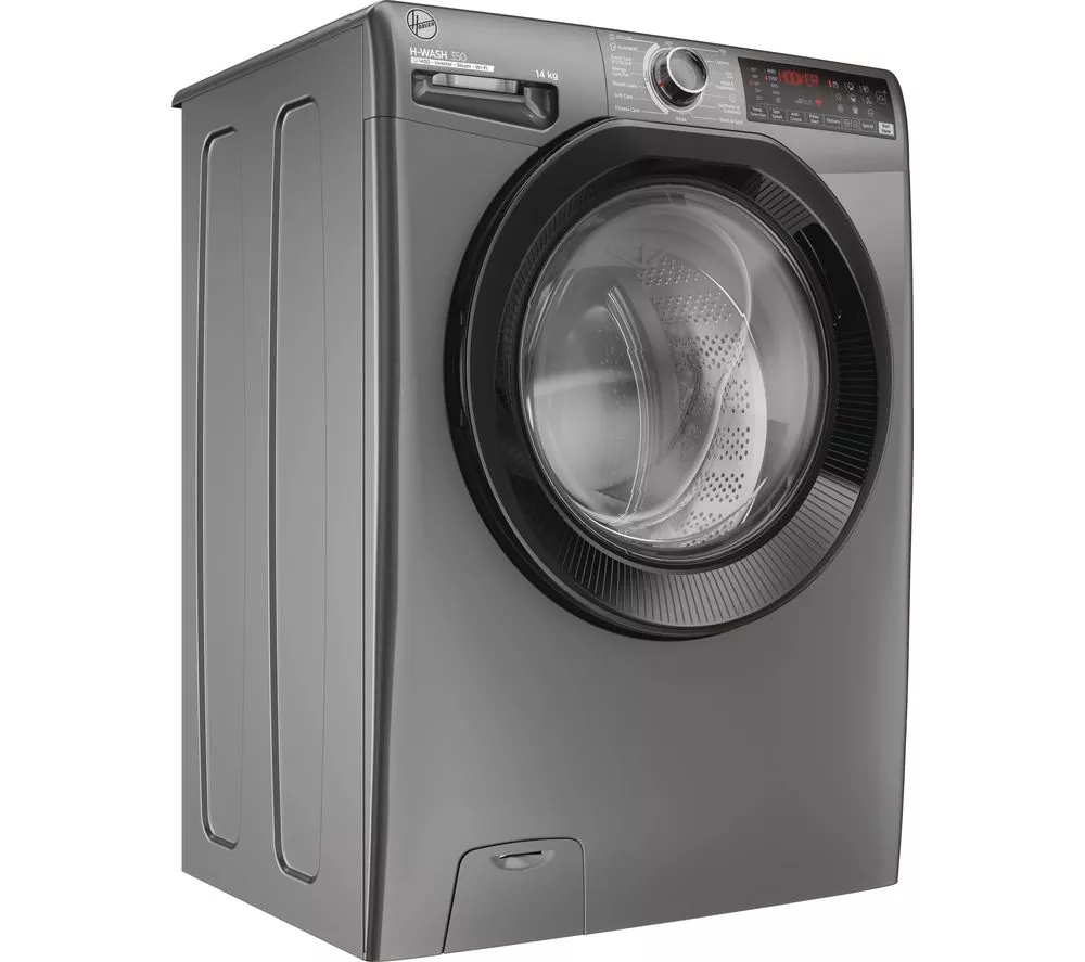 HOOVER H-Wash 350 H3WPS4146TAMBR80 WiFi-enabled 14 kg 1400 Spin Washing Machine - Graphite