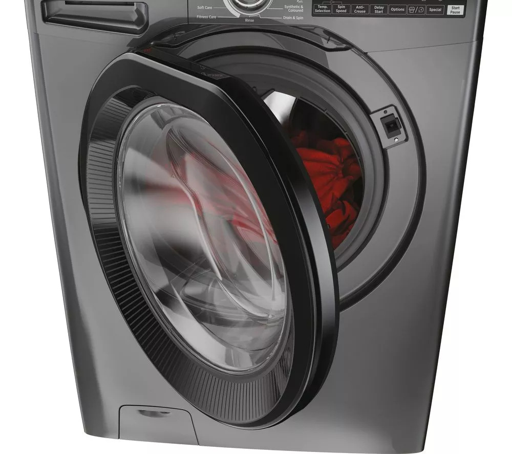 HOOVER H-Wash 350 H3WPS4146TAMBR80 WiFi-enabled 14 kg 1400 Spin Washing Machine - Graphite