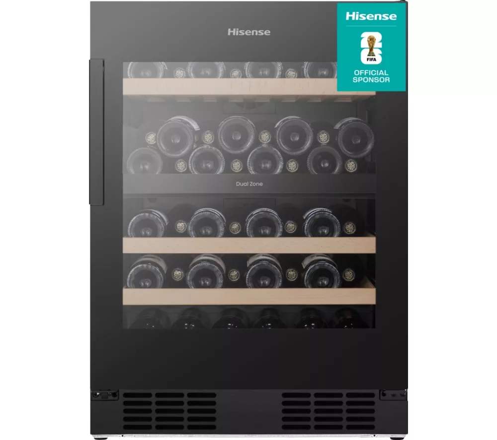 HISENSE RW3N122GSLF Wine Cooler - Black