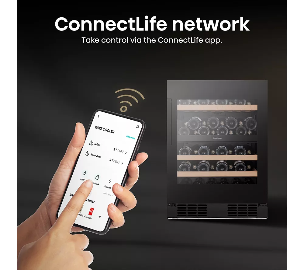 HISENSE RW3N122GSLF Wine Cooler - Black - Image 6