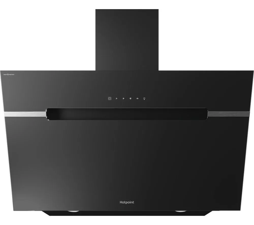 HOTPOINT DropProtect PHVS 91F LT DP K Chimney Cooker Hood - Black