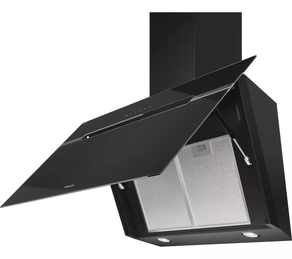 HOTPOINT DropProtect PHVS 91F LT DP K Chimney Cooker Hood - Black