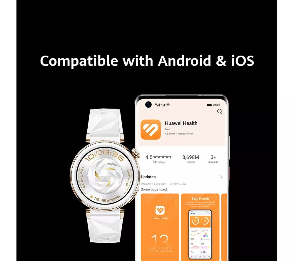 HUAWEI Watch GT 5 Pro - White Ceramic, 42 mm - Image 7