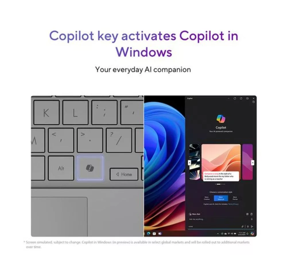 ASUS Vivobook S 15" Refurbished Laptop, Copilot+ PC - Snapdragon X Elite, 1 TB SSD, Silver (Very Good Condition)