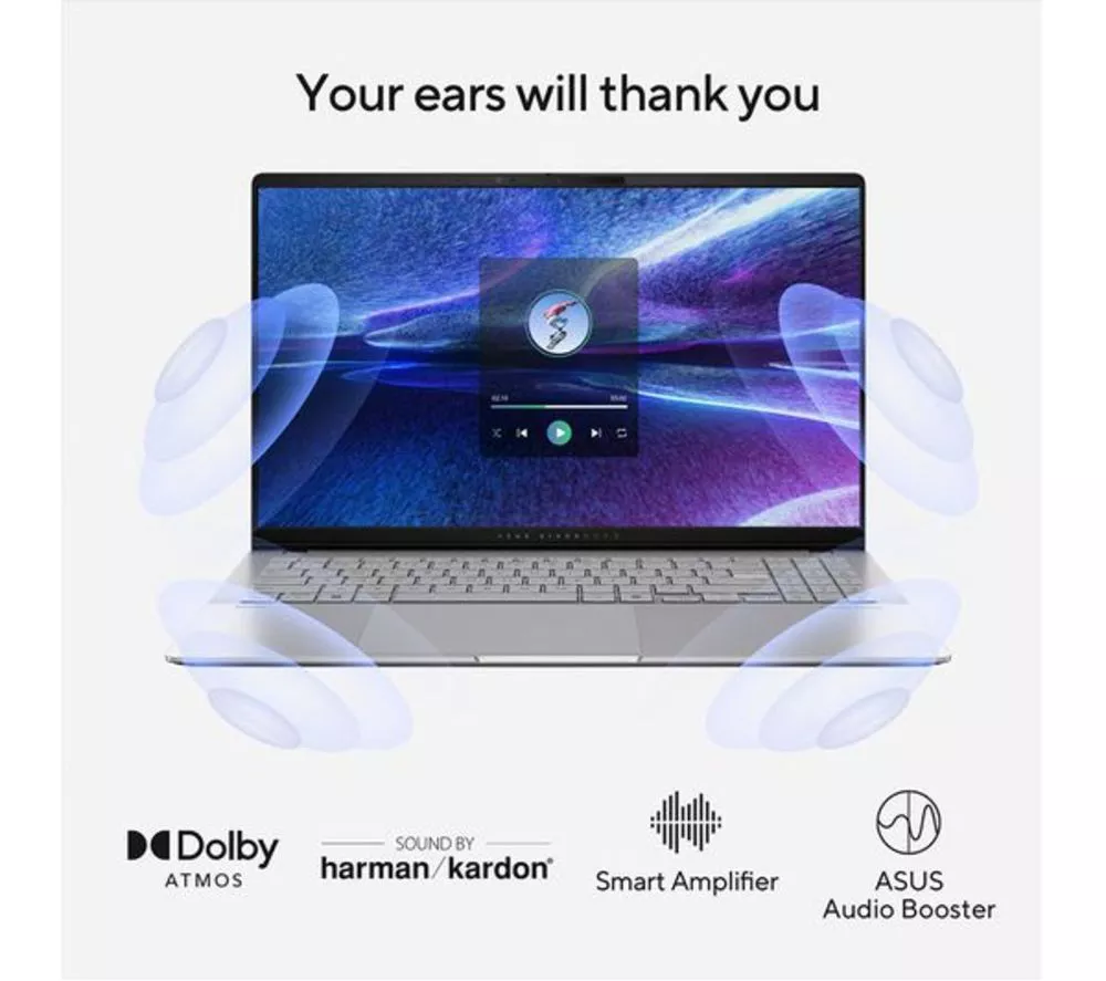 ASUS Vivobook S 15" Refurbished Laptop, Copilot+ PC - Snapdragon X Elite, 1 TB SSD, Silver (Very Good Condition)