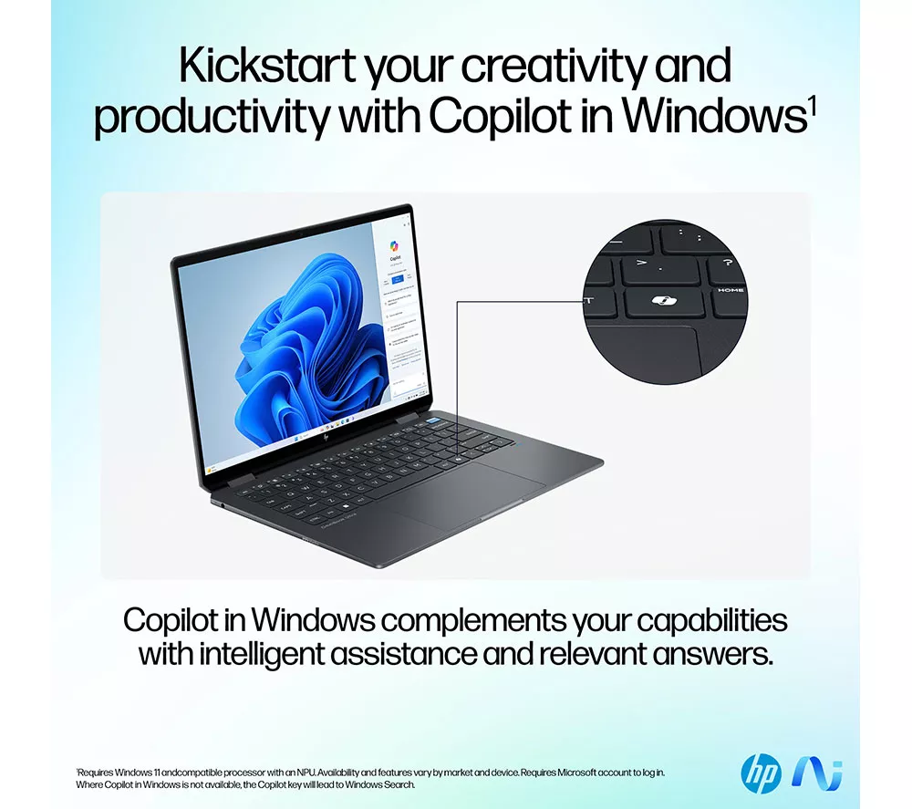 HP OmniBook Ultra Flip 14" 2 in 1 Laptop - Intel® Core™ Ultra 7, 2 TB SSD, Grey - Image 8