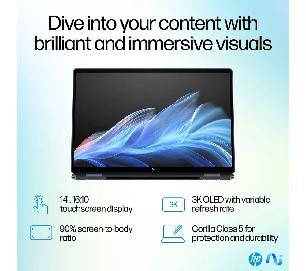 HP OmniBook Ultra Flip 14" 2 in 1 Laptop - Intel® Core™ Ultra 7, 2 TB SSD, Grey - Image 10
