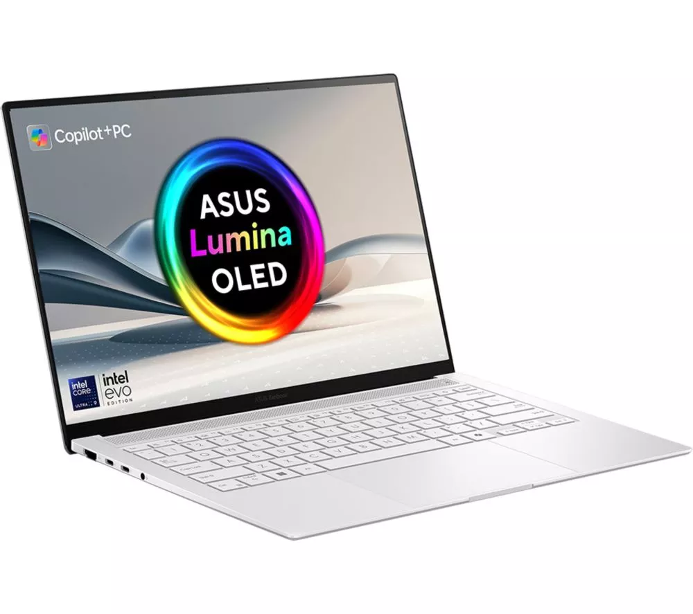 ASUS Zenbook S 14 14" Laptop, Copilot+ PC – Intel® Core™ Ultra 9, 1 TB SSD, White