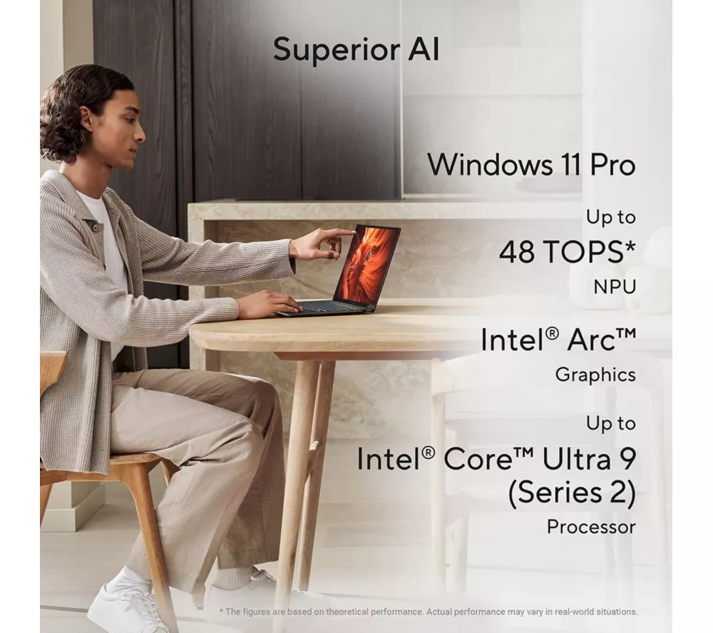 ASUS Zenbook S 14 14" Laptop, Copilot+ PC – Intel® Core™ Ultra 9, 1 TB SSD, White