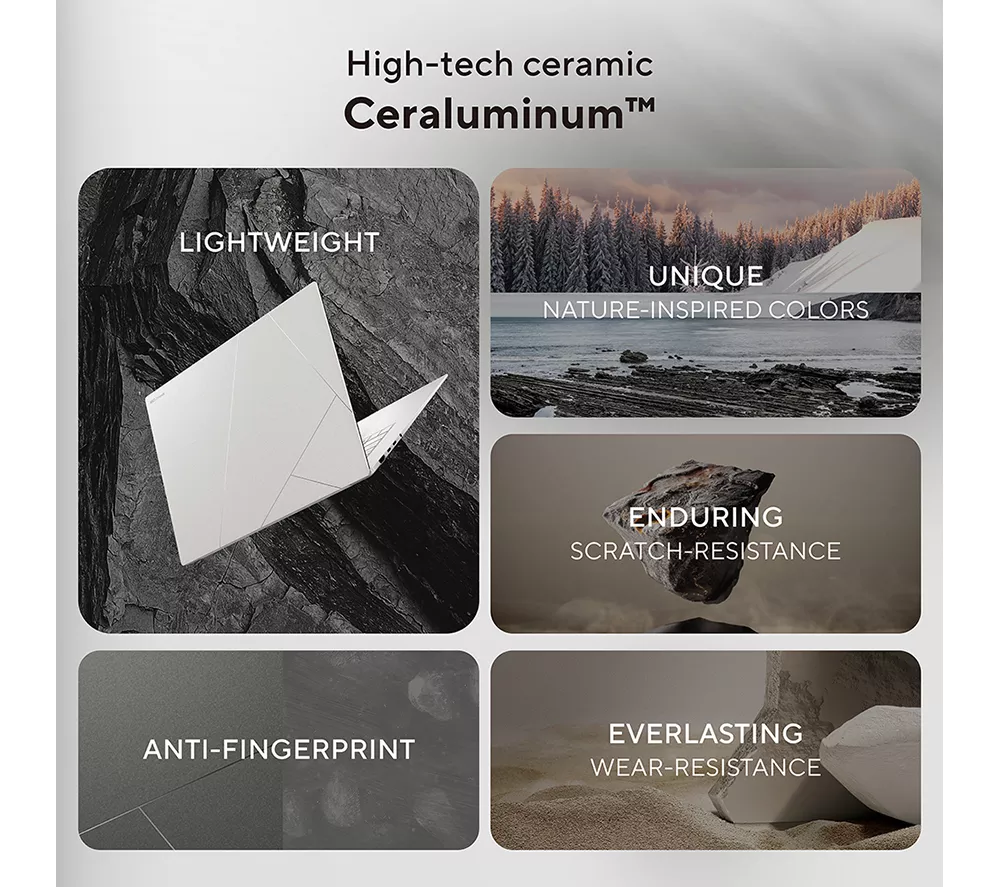 ASUS Zenbook S 14 14" Laptop, Copilot+ PC – Intel® Core™ Ultra 9, 1 TB SSD, White