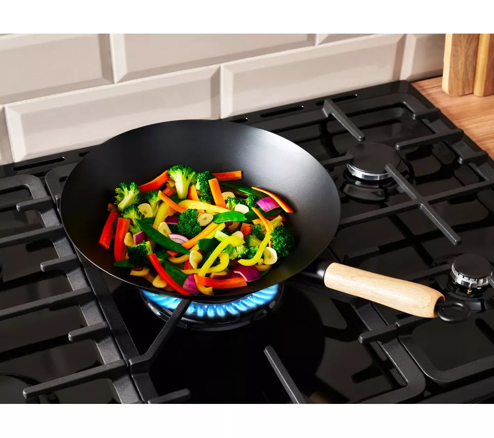 BELLING Cookcentre 90DF Dual Fuel Range Cooker - Stainless Steel & Chrome
