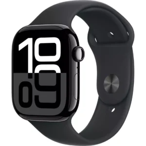 APPLE Watch Series 10 - 46 mm Jet Black Aluminium Case with Black Sport Band, M/L