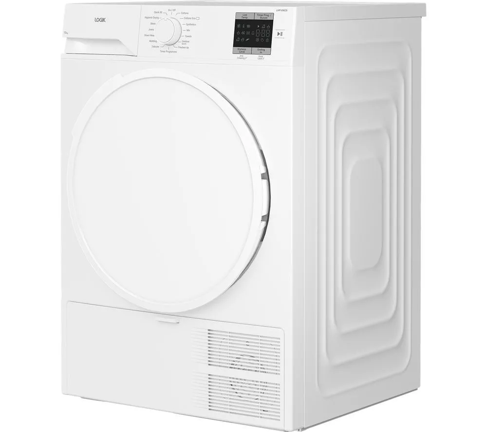LOGIK LHP10W25 10 kg Heat Pump Tumble Dryer - White - Image 3