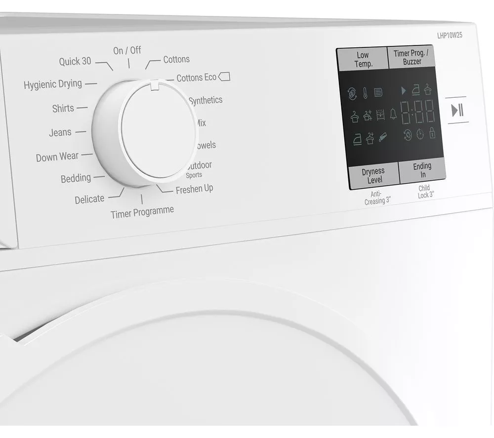 LOGIK LHP10W25 10 kg Heat Pump Tumble Dryer - White - Image 5