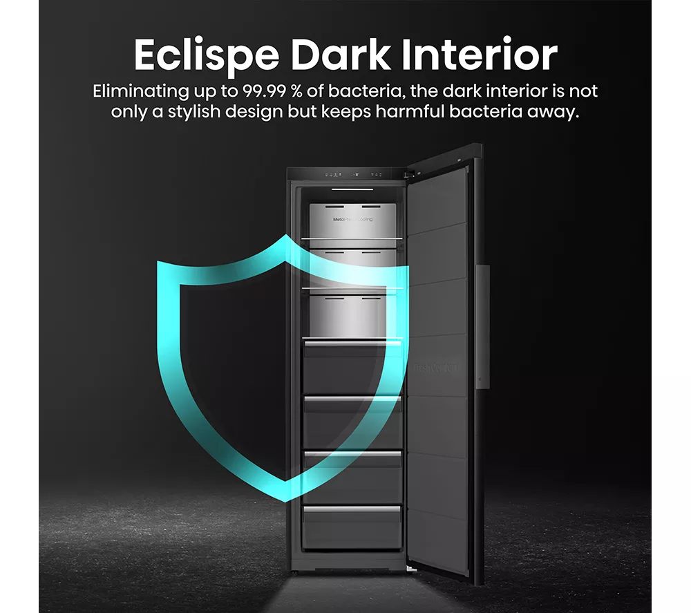 HISENSE KitchenFit FT5K310GSFC Tall Freezer - Black - Image 4