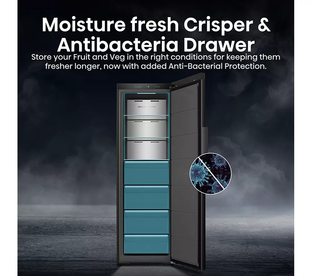 HISENSE KitchenFit FT5K310GSFC Tall Freezer - Black - Image 5