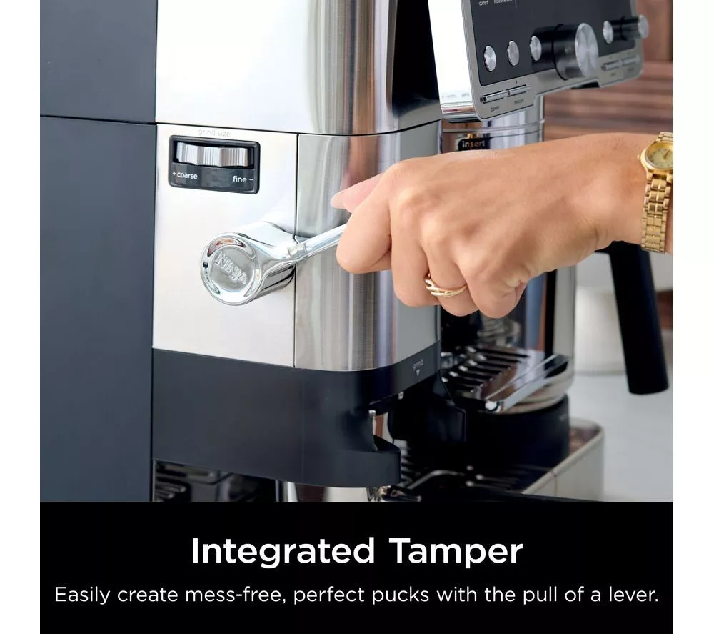 NINJA Luxe Cafe Pro Series ES701UK Bean to Cup Coffee Machine - Silver & Stainless Steel - Image 4