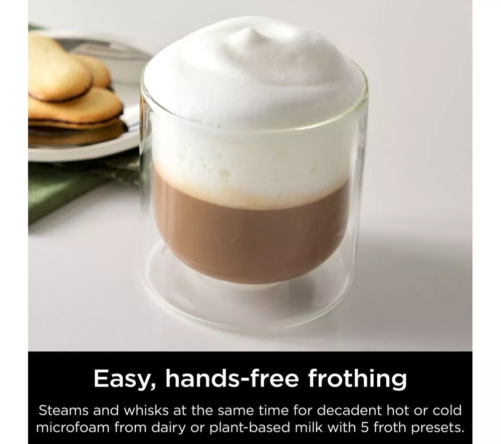 NINJA Luxe Cafe Pro Series ES701UK Bean to Cup Coffee Machine - Silver & Stainless Steel - Image 5