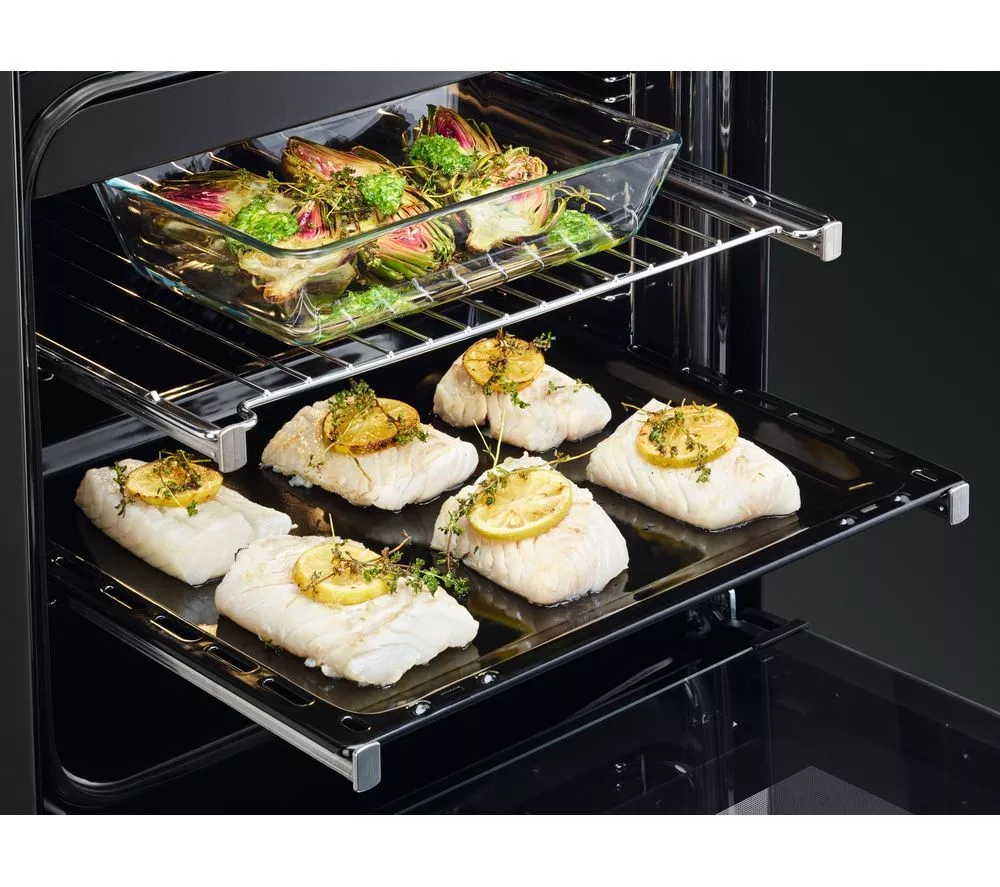AEG 6000 SteamBake CCB6741MCB 60 cm Electric Ceramic Cooker - Matte Black