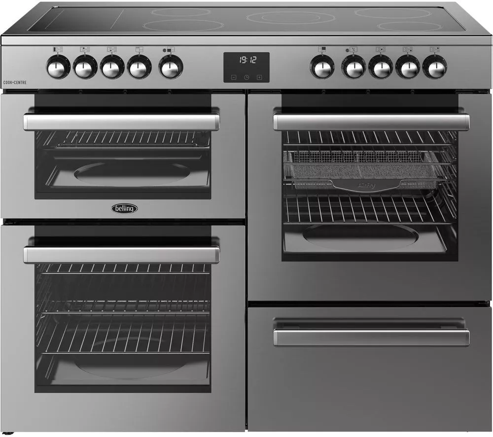 BELLING Cookcentre 110E Electric Ceramic Range Cooker - Stainless Steel