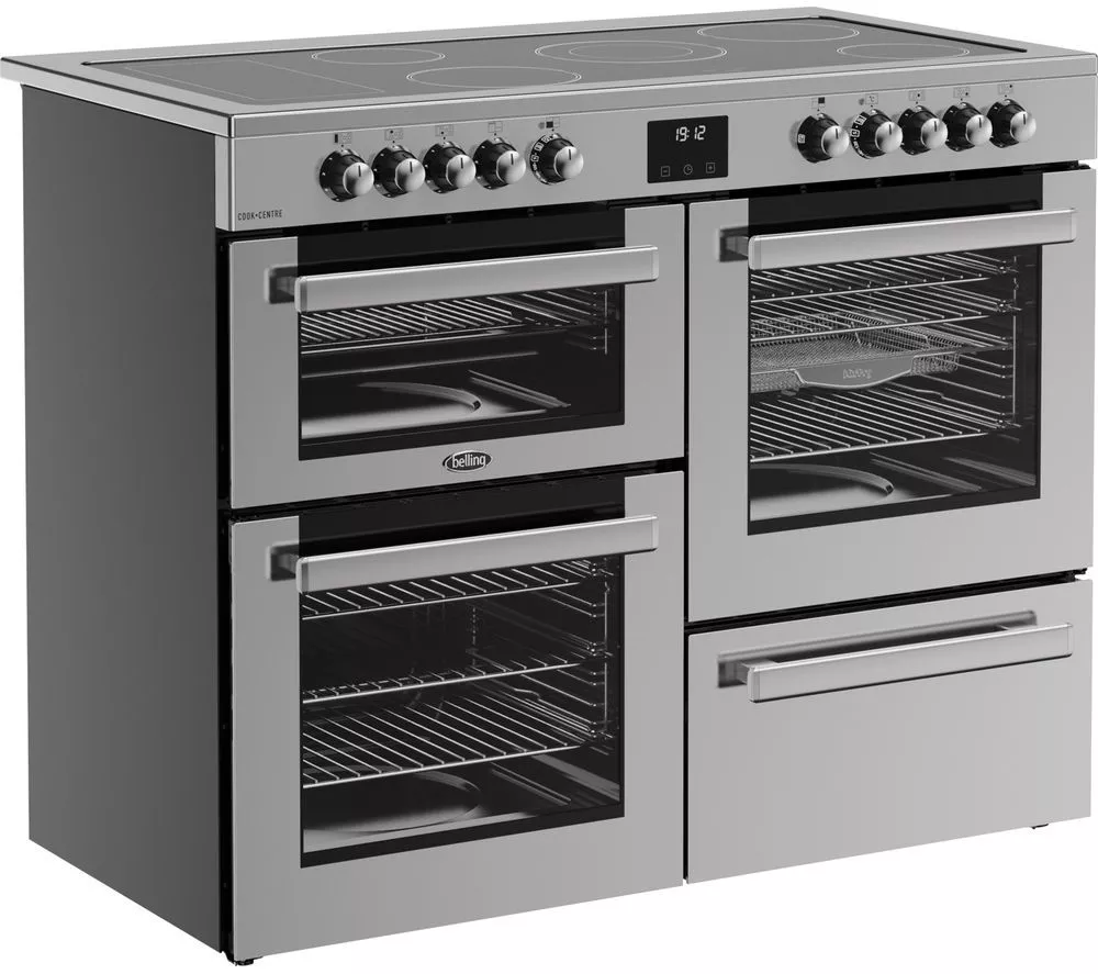 BELLING Cookcentre 110E Electric Ceramic Range Cooker - Stainless Steel