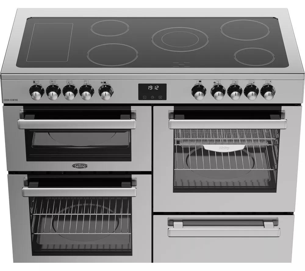 BELLING Cookcentre 110E Electric Ceramic Range Cooker - Stainless Steel
