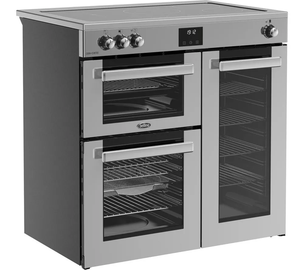 BELLING Cookcentre 90Ei Electric Induction Range Cooker - Stainless Steel