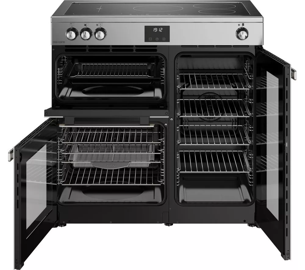 BELLING Cookcentre 90Ei Electric Induction Range Cooker - Stainless Steel