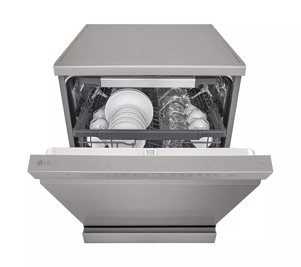 LG QuadWash DF355FP Full-Size WiFi-enabled Dishwasher - Platinum Silver
