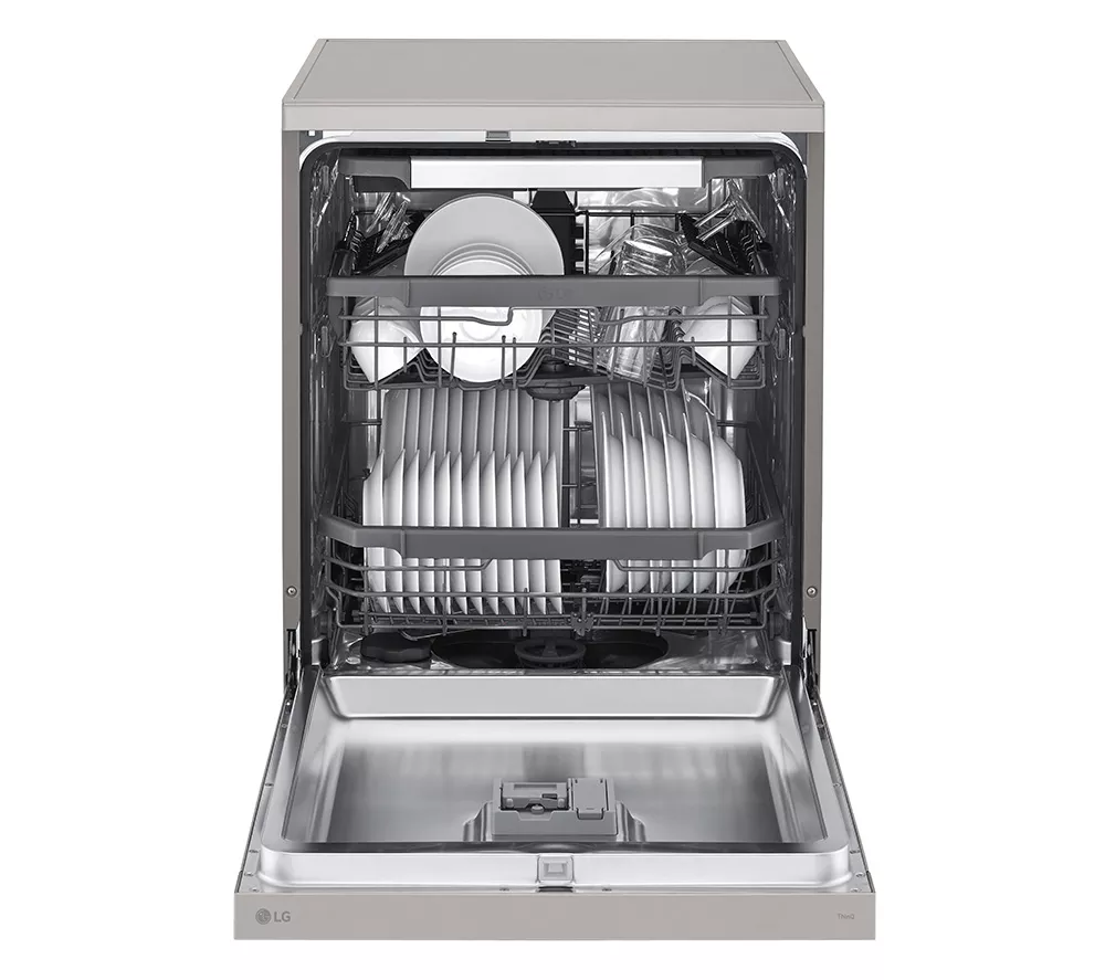 LG QuadWash DF355FP Full-Size WiFi-enabled Dishwasher - Platinum Silver