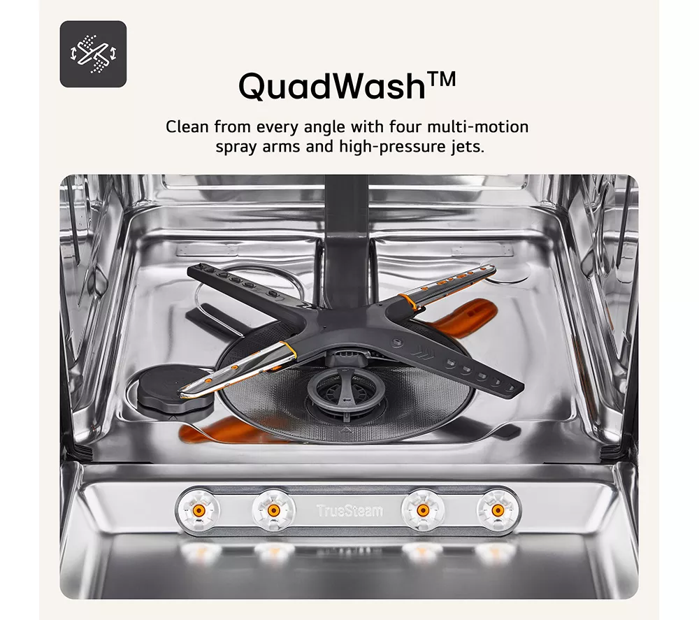 LG QuadWash DF355FP Full-Size WiFi-enabled Dishwasher - Platinum Silver