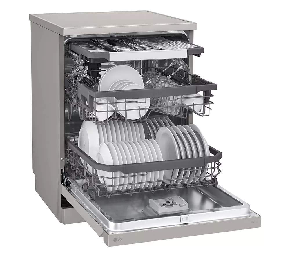 LG QuadWash DF355FP Full-Size WiFi-enabled Dishwasher - Platinum Silver
