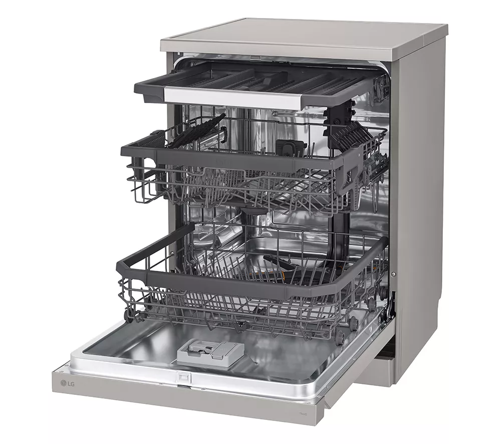 LG QuadWash DF355FP Full-Size WiFi-enabled Dishwasher - Platinum Silver