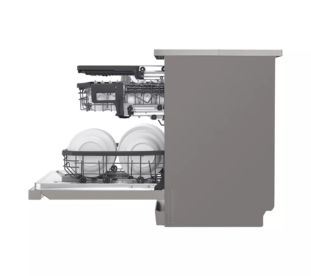 LG QuadWash DF355FP Full-Size WiFi-enabled Dishwasher - Platinum Silver