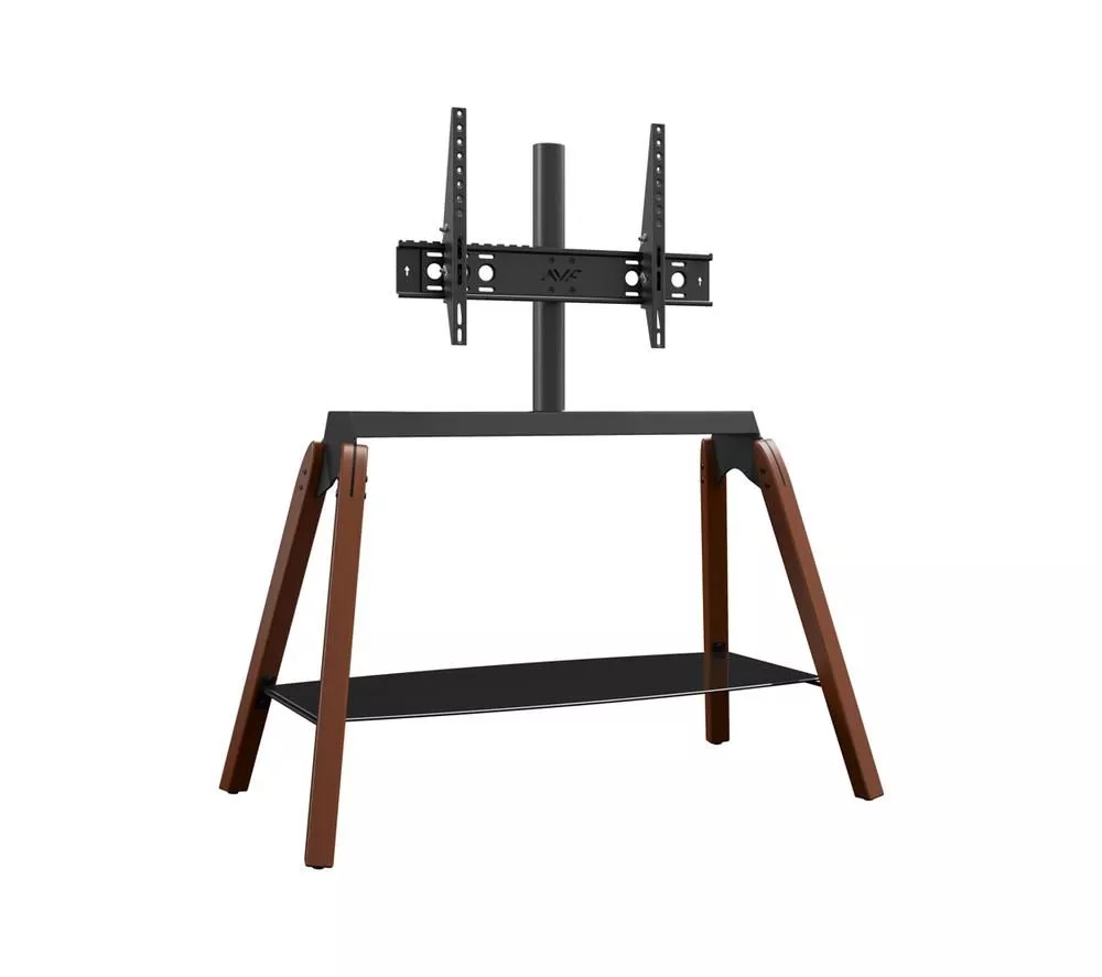 AVF Hoxton Quad FSL1120HOQDWB 1120 mm TV Stand with Bracket - Dark Wood & Black