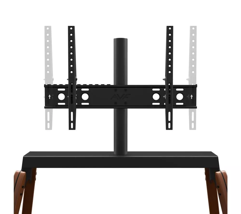 AVF Hoxton Quad FSL1120HOQDWB 1120 mm TV Stand with Bracket - Dark Wood & Black
