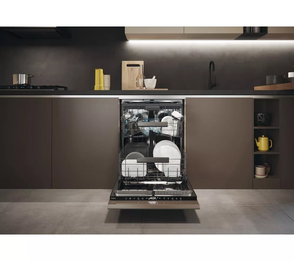 HAIER XS 4B4S3FSB-80 Full-size Fully Integrated WiFi-enabled Dishwasher