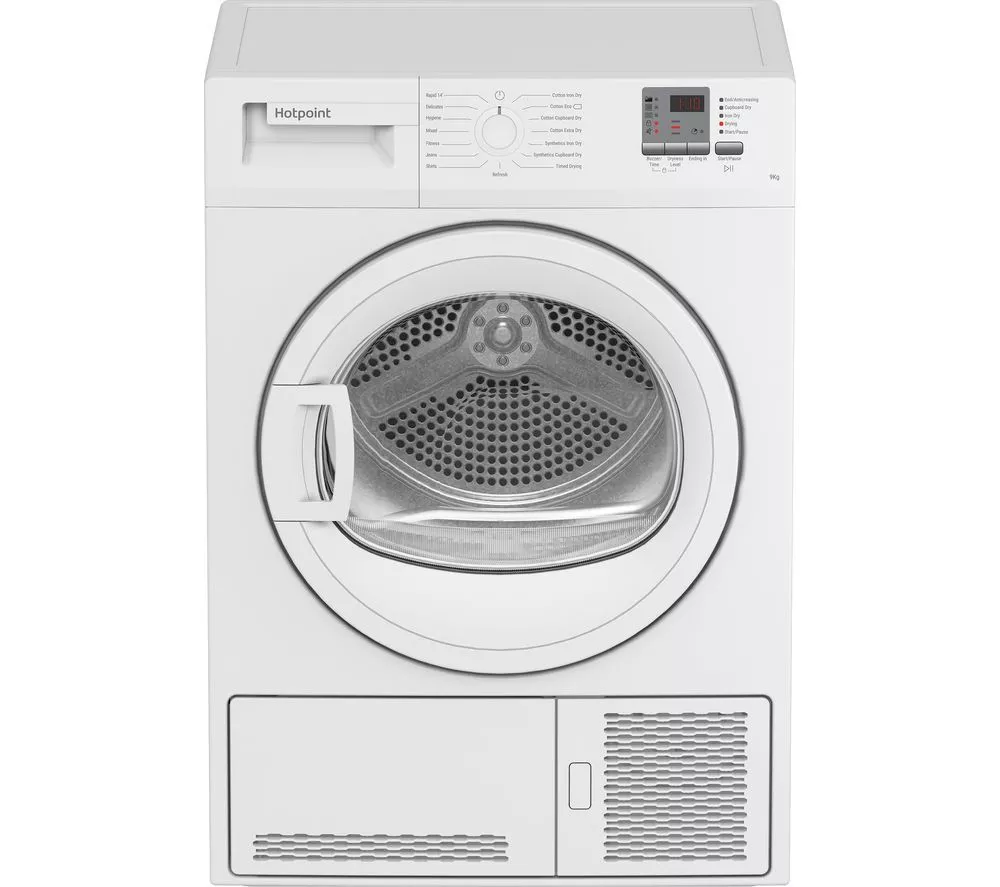 HOTPOINT C HD C92 WWGD UK 9 kg Condenser Tumble Dryer - White