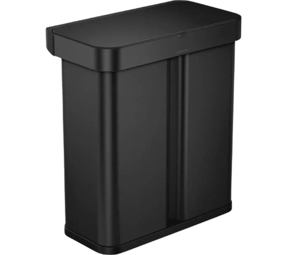 SIMPLEHUMAN ST2043 58-litre Rectangular Bin - Matte Black