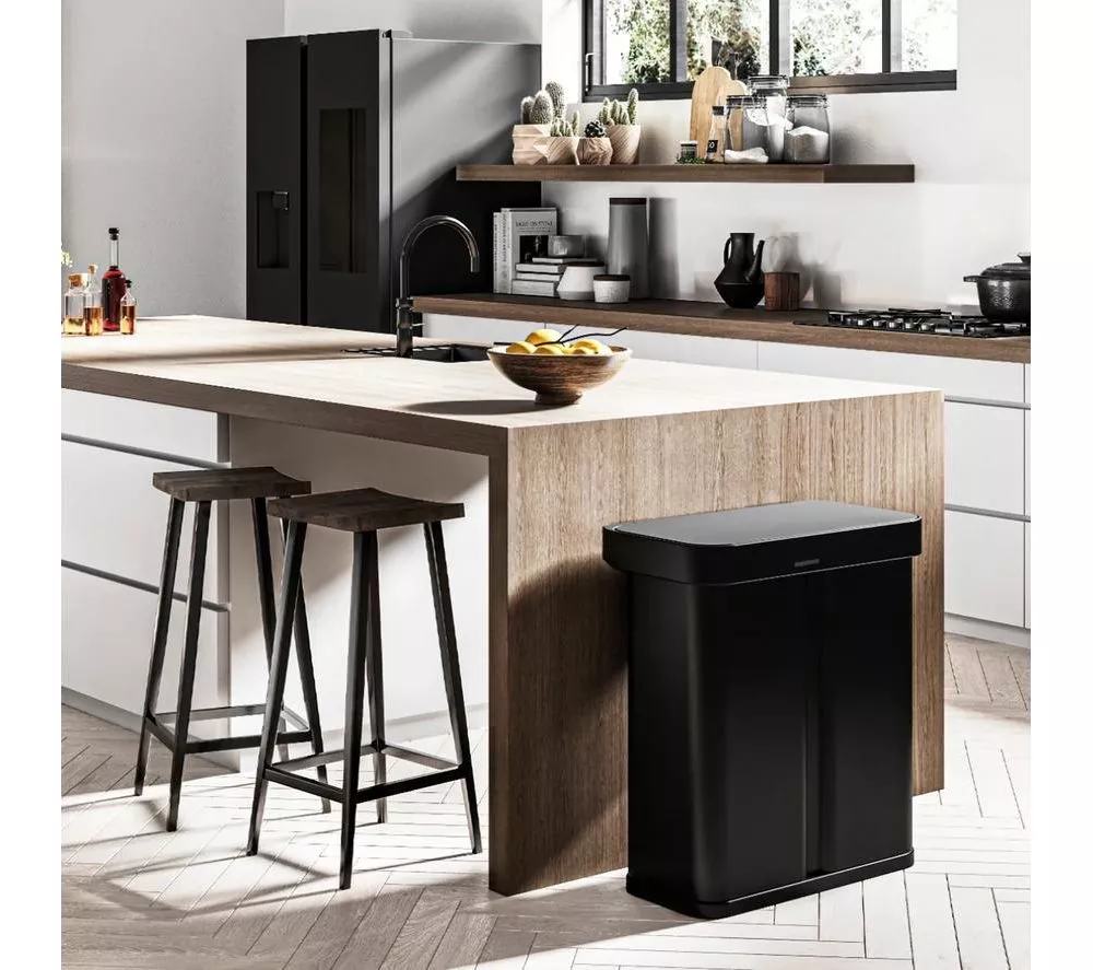 SIMPLEHUMAN ST2043 58-litre Rectangular Bin - Matte Black